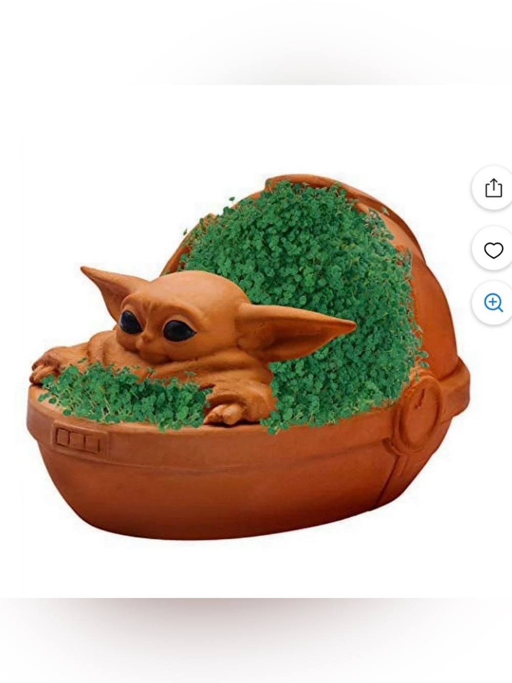 Chia Pet Star Wars The Mandalorian The Child Baby Yoda Decorative Planter NIB - Picture 4 of 4